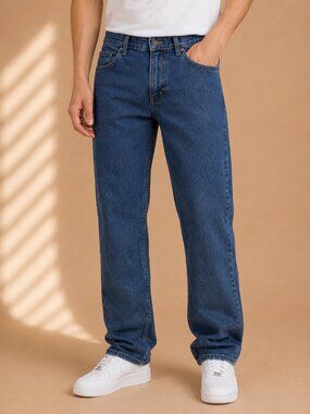 Wrangler Premium Quality Straight Leg Jeans Blue (Men’s 32x34)‎